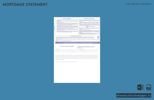 Alior-Hypothekenabrechnung aus Polen in Word- und PDF-Formaten – 3 Beispielvorschau